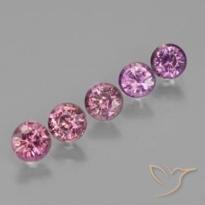 2.27 ctw Purple Sapphire Stones, Natural Sapphire in Round Facet Shape for Sale