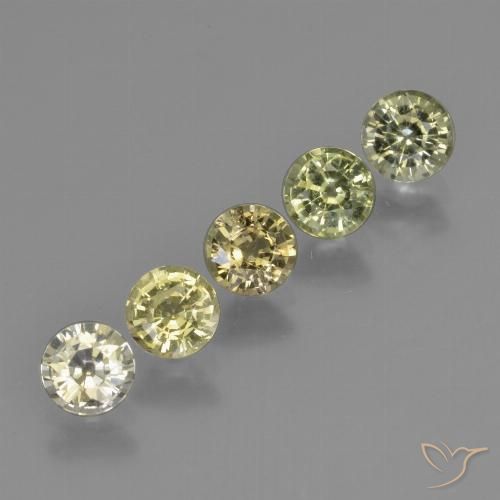 2.31 ctw Multicolor Sapphire Gemstones, Sapphire Gems in Round Facet Shape for Sale.