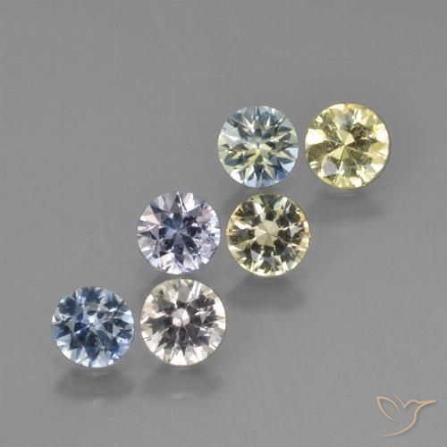 Multicolor Zafiro Gema - 0.4ct Corte Diamante (ID: 423920)