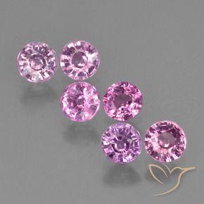 2.11 ctw Purple Sapphire Stones, Natural Sapphire in Round Facet Shape for Sale
