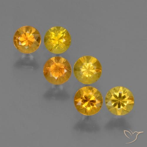 1.82 ct Loose Yellow Sapphire, 3.9 mm Diamond Cut From Tanzania, Photo A