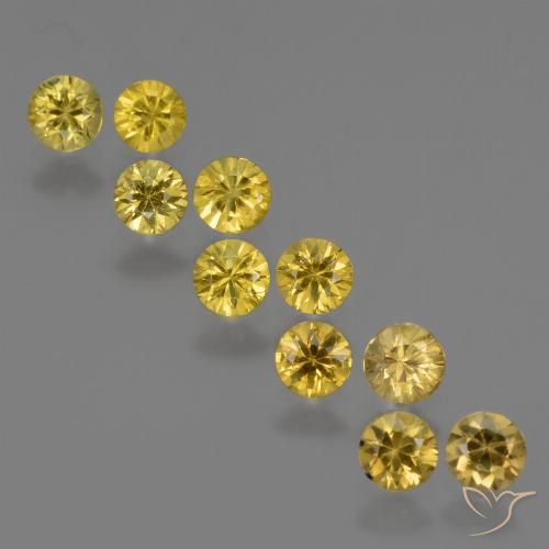 2.81 ct Loose Yellow Sapphire, 3.9 mm Diamond Cut From Tanzania, Photo A