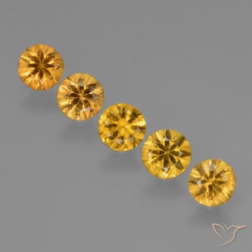 1.88 ct Loose Yellow Sapphire, 4.4 mm Diamond Cut From Tanzania, Photo A