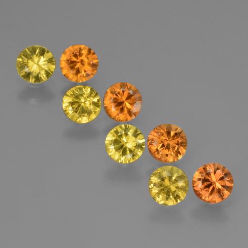 Medium Orange Saphir Edelstein - 0.3ct Diamanten-Schliff (ID: 424004)