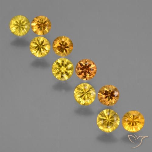Dark Golden Sapphire Gem - 0.3ct Diamond-Cut (ID: 424289)