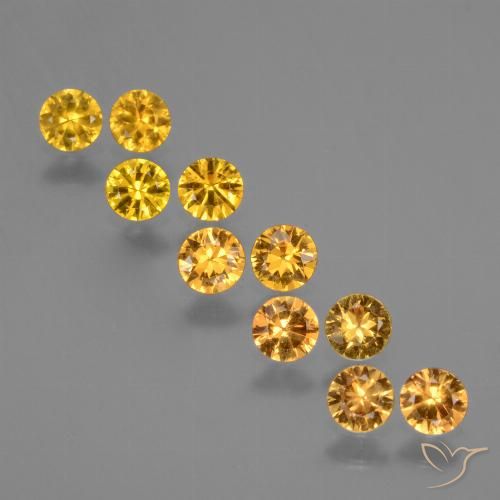 1.81 ct Yellow Sapphire, 3.6 mm Diamond Cut From Tanzania, Photo A