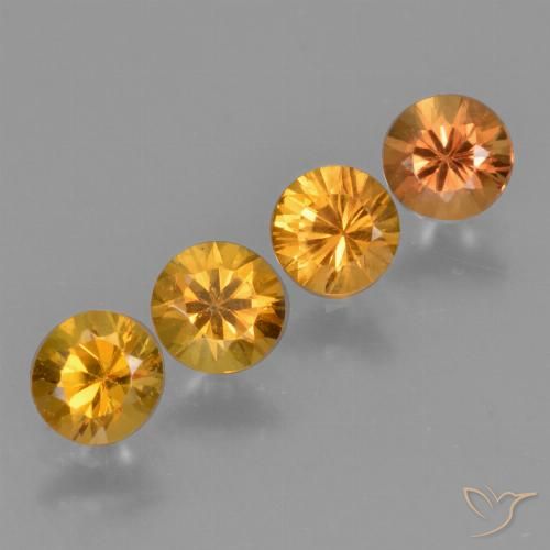 Orange Brown Sapphire Gem - 0.4ct Diamond-Cut (ID: 424419)
