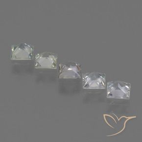 Sapphire Gemstones in 3.4 x 3.4 mm Size for Sale, Sapphire Stones in Warm White Color