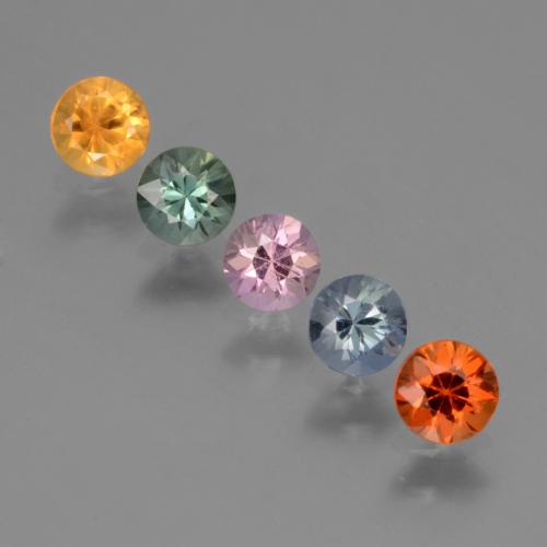 Многоцветный Сапфир Камень - 0.3ct Бриллиантовая Огранка (ID: 424506)