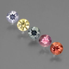 Multicolor Zafiro Gema - 0.2ct Corte Diamante (ID: 424512)