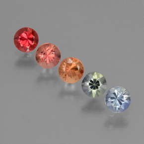 Multicolor Zafiro Gema - 0.3ct Corte Diamante (ID: 424513)