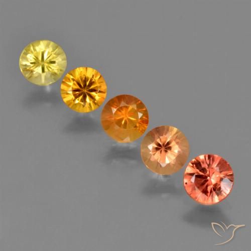 Mehrfarbig Saphir Edelstein - 0.4ct Diamanten-Schliff (ID: 424517)