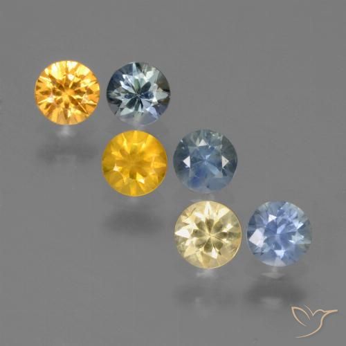 Multicolor Zafiro Gema - 0.3ct Corte Diamante (ID: 424643)