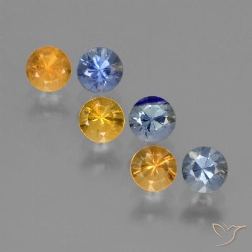 Multicolor Zafiro Gema - 0.3ct Corte Diamante (ID: 424679)