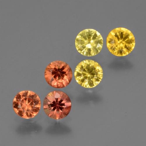 Multicolor Sapphire Gem - 0.3ct Diamond-Cut (ID: 424729)