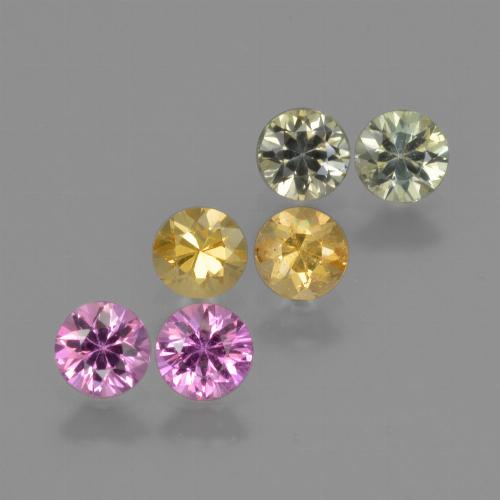 Многоцветный Сапфир Камень - 0.3ct Бриллиантовая Огранка (ID: 425009)