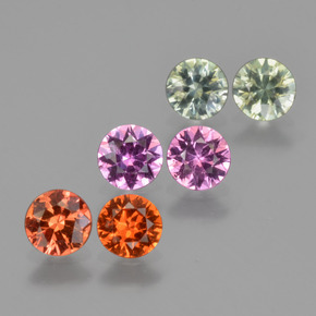 Multicolor Zafiro Gema - 0.4ct Corte Diamante (ID: 425010)