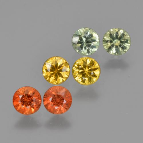 Multicolor Sapphire Gem - 0.3ct Diamond-Cut (ID: 425011)