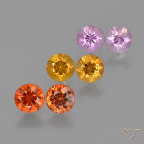 Multicolor Sapphire Gem - 0.3ct Diamond-Cut (ID: 425013)