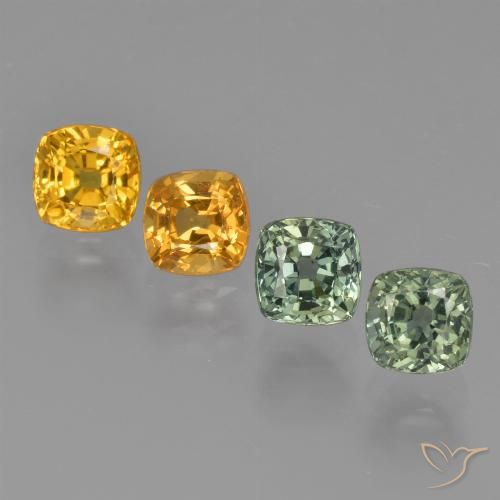 Multicolor Zafiro Gema - 0.6ct Corte en Forma Cojín (ID: 427194)