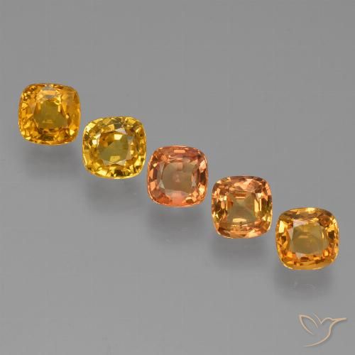 Multicolore Zaffiro Gem - 0.4ct Taglio a cuscino (ID: 427196)