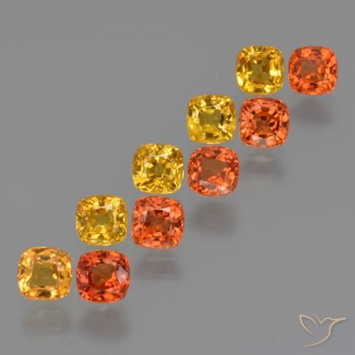 0.5ct Cushion-Cut Yellow Orange Sapphire for sale thumb image of 0.5ct Cushion-Cut Yellow Orange Sapphire (ID: 427571)