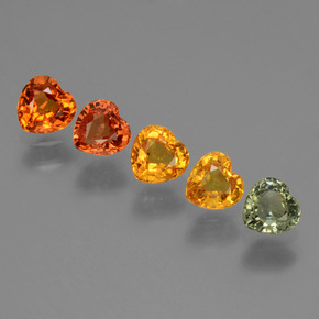 Multicolor Zafiro Gema - 0.4ct Forma de corazón (ID: 428287)