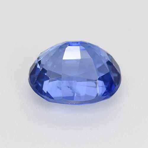 Sapphire Gemstone in 8 x 6.6 mm Size for Sale, Sapphire Stone in Medium Dark Blue Color