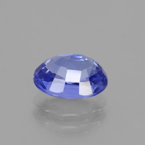 Sapphire Gemstone in 8.1 x 6.4 mm Size for Sale, Sapphire Stone in Deep Violet Blue Color