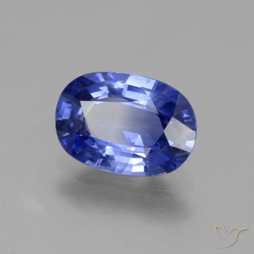 2.69 ct Blue Sapphire Stone, Natural Sapphire in Oval Facet Shape for Sale