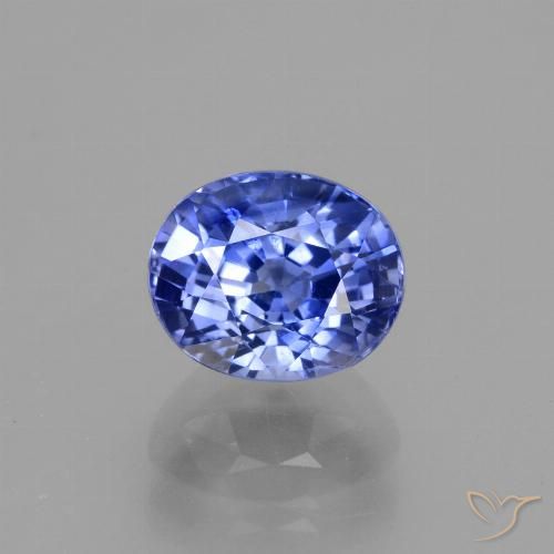 2,71 ct blauer Saphir, 8,3 x 6,9 mm Ovalschliff aus Sri Lanka, Photo A