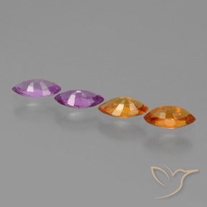 Sapphire Gemstones in 6.8 x 3.6 mm Size for Sale, Sapphire Stones in Multicolor Color