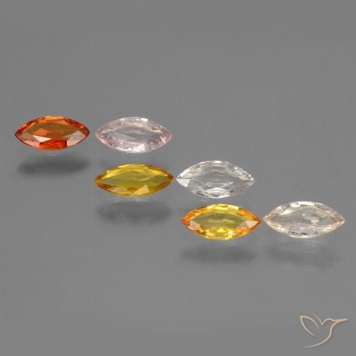 0.4ct Marquise Facet Multicolor Sapphire Gem for sale 0.4ct Marquise Facet Multicolor Sapphire Gem (ID: 429892)