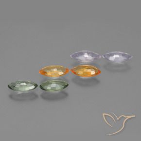 Sapphire Gemstones in 7.1 x 3.5 mm Size for Sale, Sapphire Stones in Multicolor Color