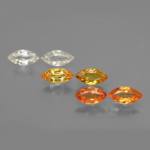 Multicolor Zafiro Gema - 0.4ct Forma marquesa (ID: 429990)