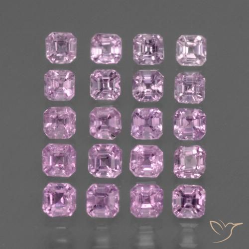 Rosado medio Zafiro Gema - 0.1ct Forma octagonal (ID: 434838)