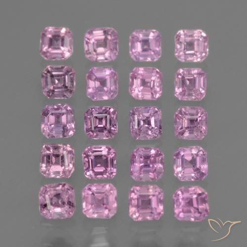 Light Royal Purple Pink Sapphire Gem - 0.1ct Octagon Facet (ID: 434846)