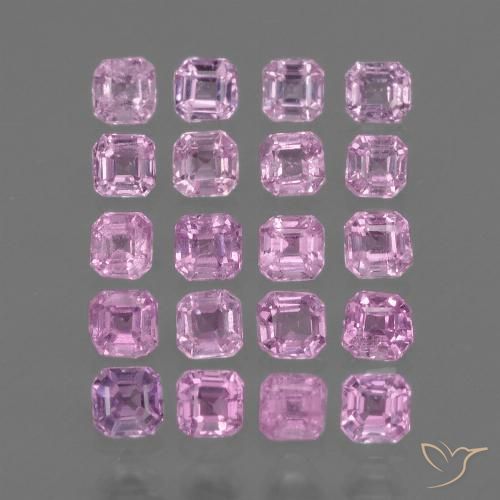 Rosado claro Zafiro Gema - 0.1ct Forma octagonal (ID: 434847)