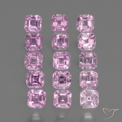 Very Light Pink Сапфир Камень - 0.1ct Фасетный Октагон (ID: 434927)