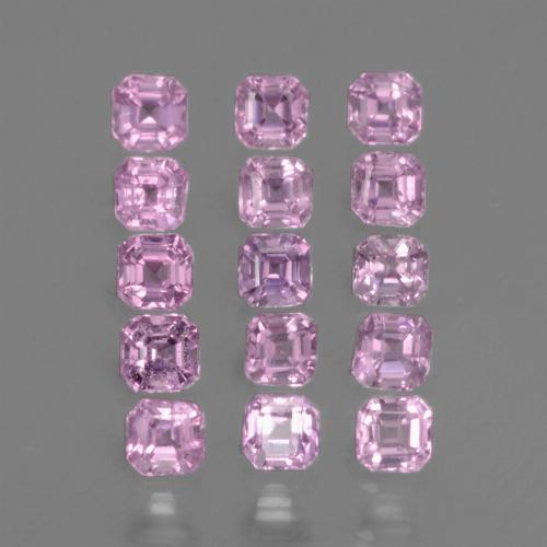 Light Royal Purple Pink Sapphire Gem - 0.1ct Octagon Facet (ID: 434930)