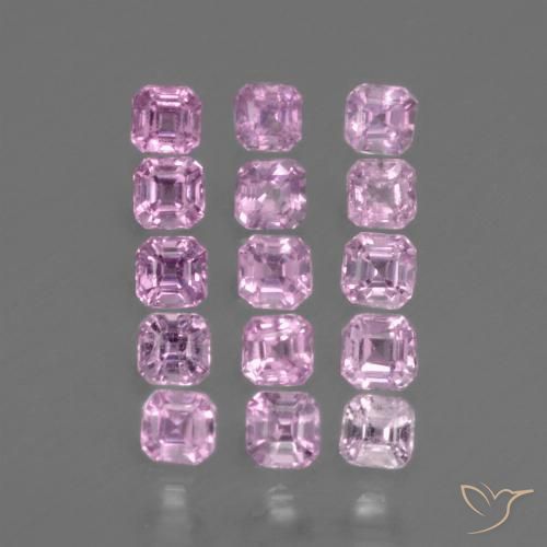1.19 ctw Pink Sapphire Gemstones, Sapphire Gems in Octagon Facet Shape for Sale.