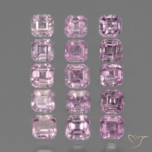 Rosado púrpura real muy claro Zafiro Gema - 0.2ct Forma octagonal (ID: 435007)