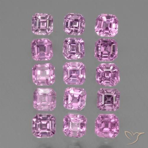Light Royal Purple Pink Сапфир Камень - 0.1ct Фасетный Октагон (ID: 435009)