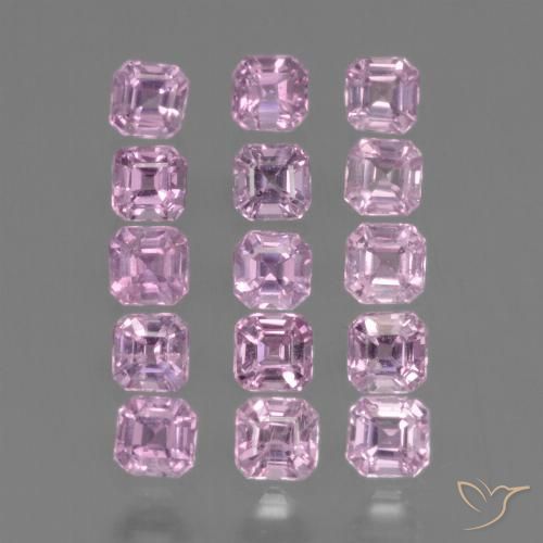 Rosado muy claro Zafiro Gema - 0.1ct Forma octagonal (ID: 435013)