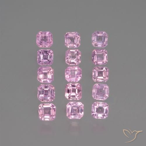 Very Light Pink Sapphire Gem - 0.1ct Octagon Facet (ID: 435096)