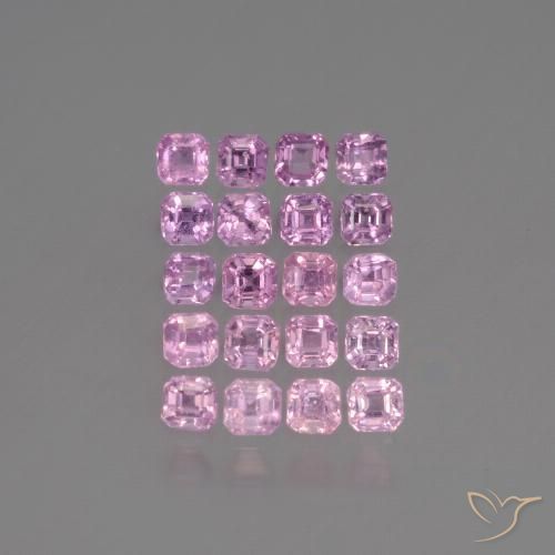 Rosado púrpura real claro Zafiro Gema - 0.1ct Forma octagonal (ID: 435097)
