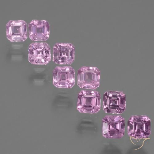 Púrpura rosado Zafiro Gema - 0.2ct Forma octagonal (ID: 435179)