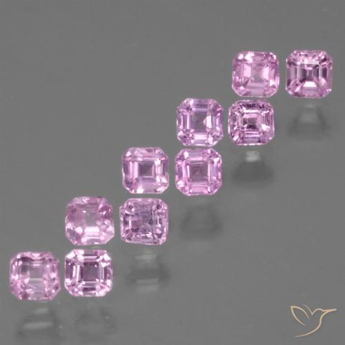 Rosado claro Zafiro Gema - 0.2ct Forma octagonal (ID: 435186)
