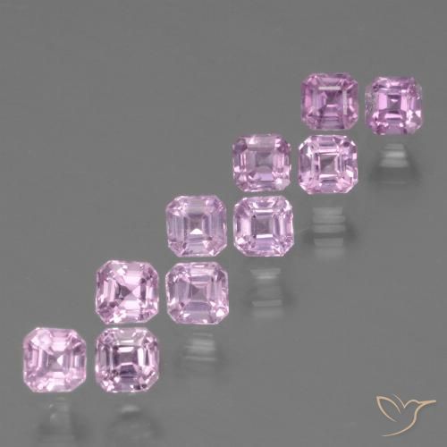 Light Royal Purple Pink Saphir Edelstein - 0.2ct Oktagon facettiert (ID: 435188)