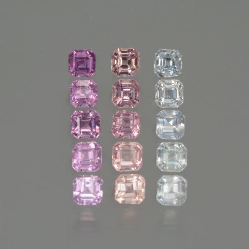 Многоцветный Сапфир Камень - 0.1ct Фасетный Октагон (ID: 435292)